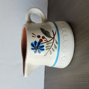 Stengl Pottery Creamer/pitcher Blue Daisy